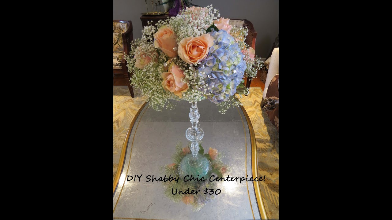 How To DIY Wedding
 Shabby Chic Wedding Centerpiece Under $30