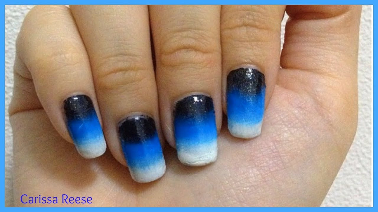 How To Do Nail Designs
 How I do easy ombre gra nt nail art for beginners