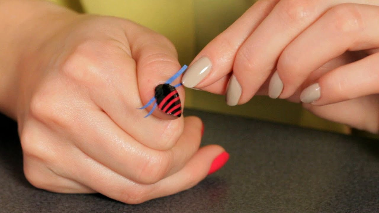 How To Do Nail Designs
 How to Do a Stripe Design with Tape