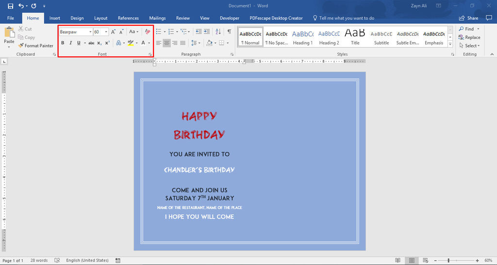 How To Make A Birthday Card On Microsoft Word
 How to Make Birthday Cards With Microsoft Word 11 Steps