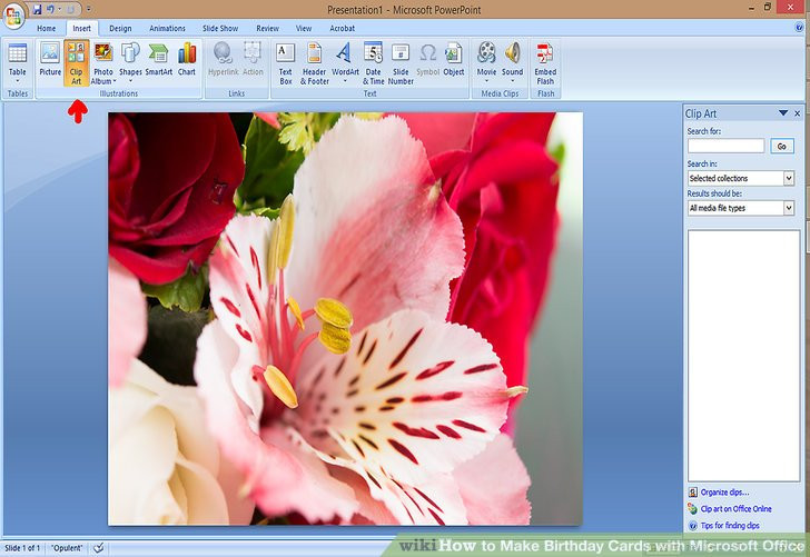 how to make a birthday card on microsoft word