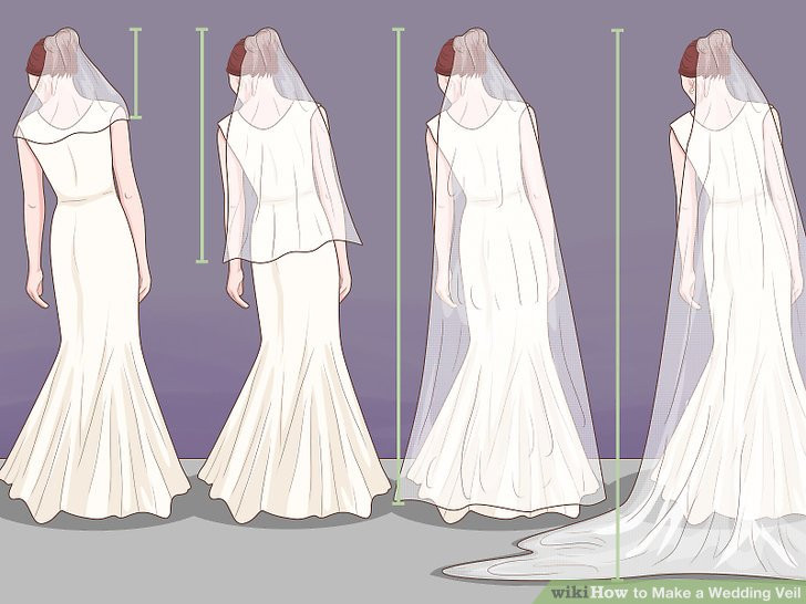 How To Make A Cathedral Wedding Veil
 3 Ways to Make a Wedding Veil wikiHow