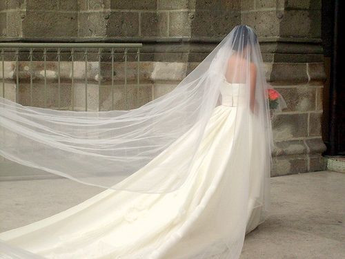 How To Make A Cathedral Wedding Veil
 Make a Cathedral Wedding Veil
