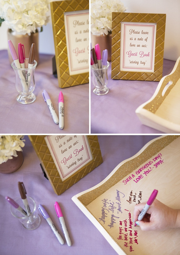 How To Make A Wedding Guest Book
 Learn how to make your own wedding guest book serving tray