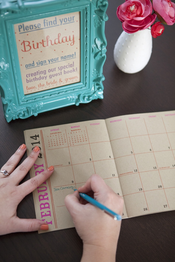 How To Make A Wedding Guest Book
 How to make a birthday calendar guest book