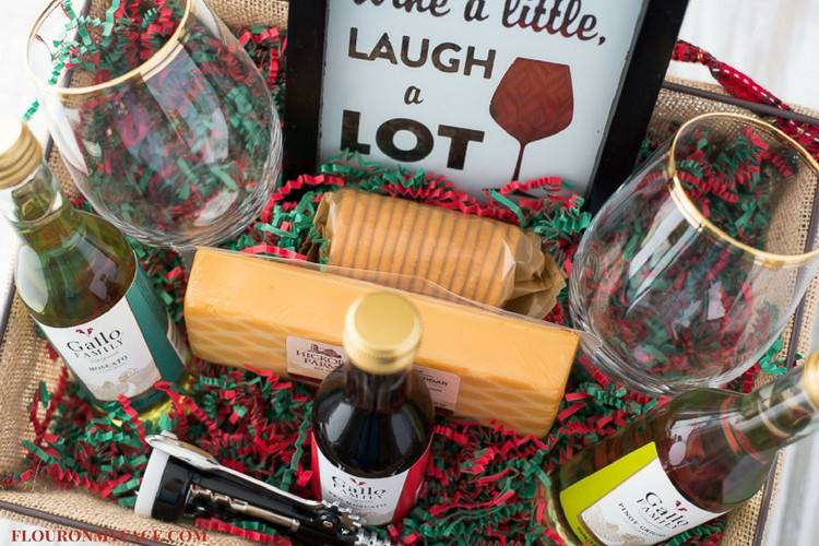 How To Make A Wine Gift Basket Ideas
 DIY Wine Gift Basket Ideas Flour My Face
