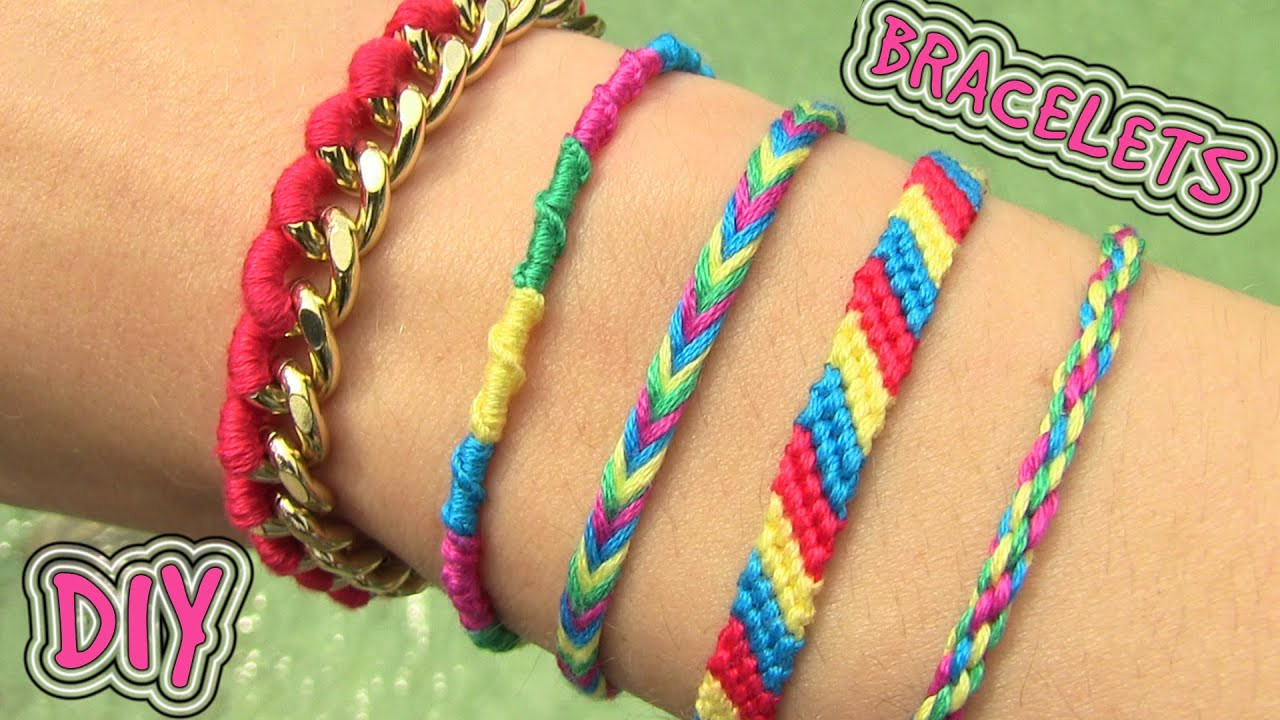 How To Make Anklet
 DIY Friendship Bracelets 5 Easy DIY Bracelet Projects