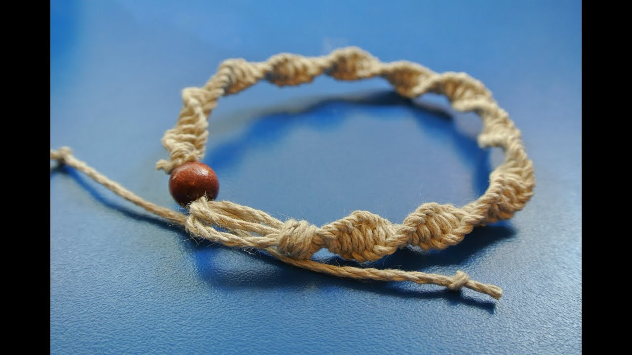 How To Make Anklet
 How to make a Hemp Anklet