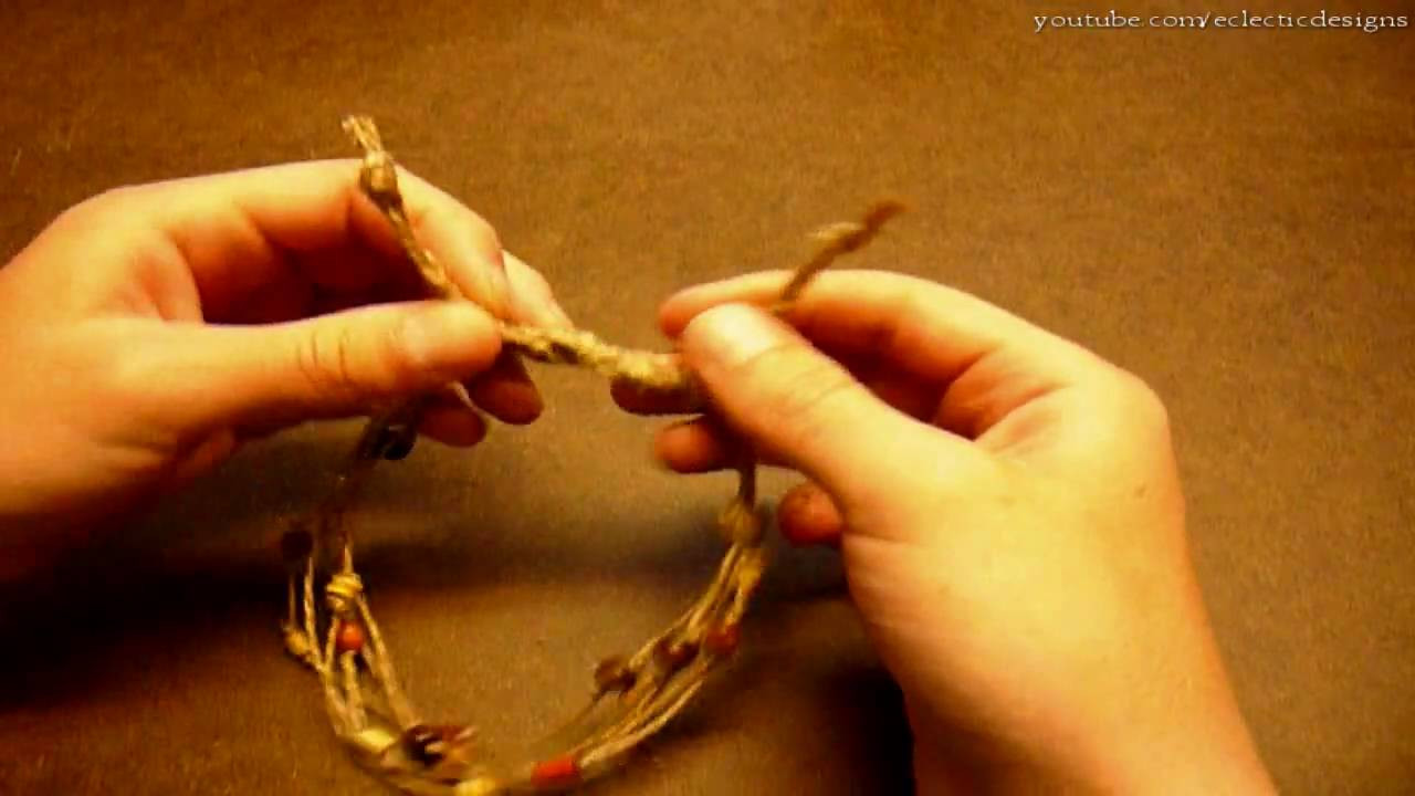 How To Make Anklet
 How to Make a Simple Beaded Hemp Anklet Jewelry making