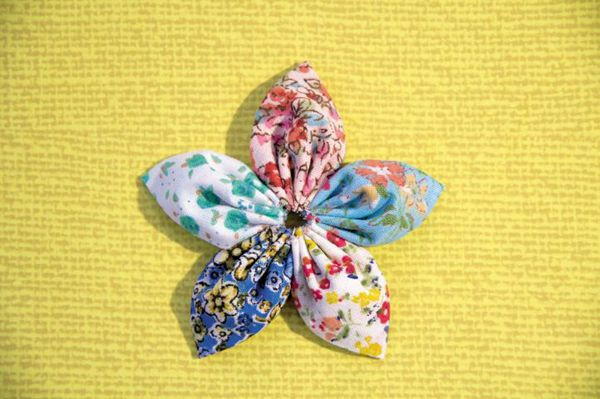 How To Make Brooches
 How to make a spring brooch with fabric flowers and