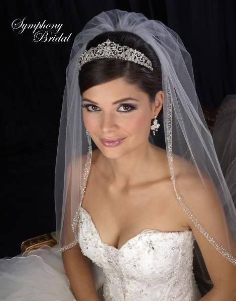 How To Make Wedding Veils And Tiaras
 Elegant Symphony Bridal Wedding Tiara 7407CR