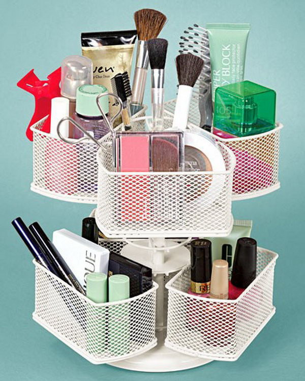 How To Organize Makeup DIY
 25 DIY Makeup Storage Ideas and Tutorials Hative