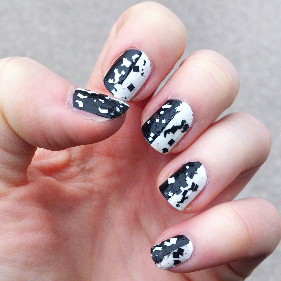 How To Paint Nail Designs
 29 Black And White Acrylic Nail Art Designs Ideas