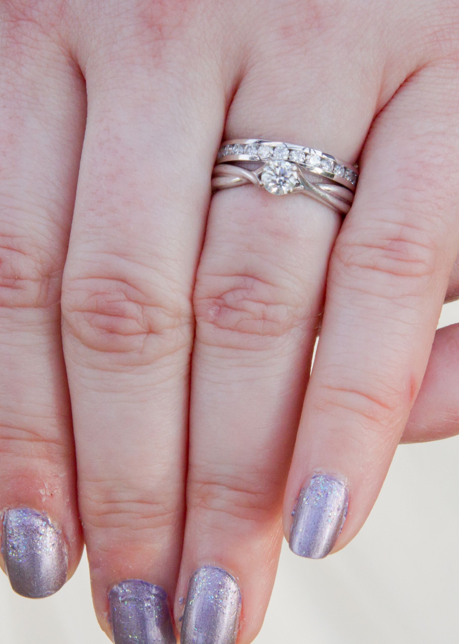 How To Wear A Wedding Ring Set
 Engagement Ring & Wedding Band Which way to wear it