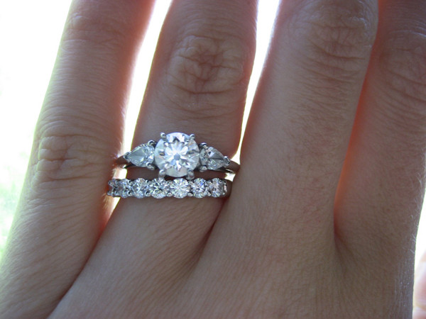 How To Wear A Wedding Ring Set
 How to Wear the Wedding and Engagement Rings