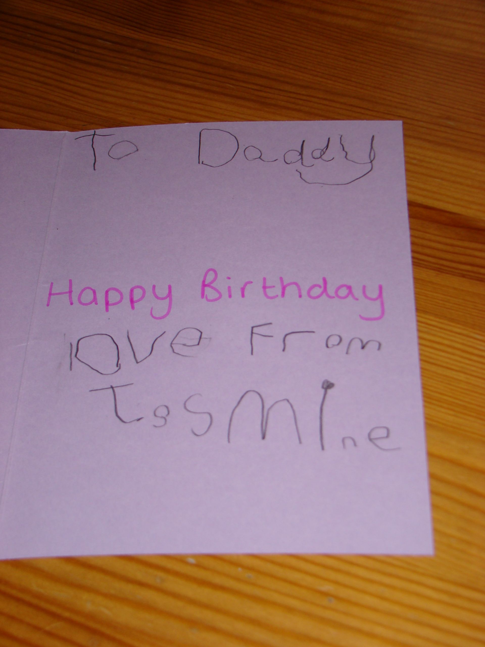 How To Write A Birthday Card
 Daddy’s Birthday Cards