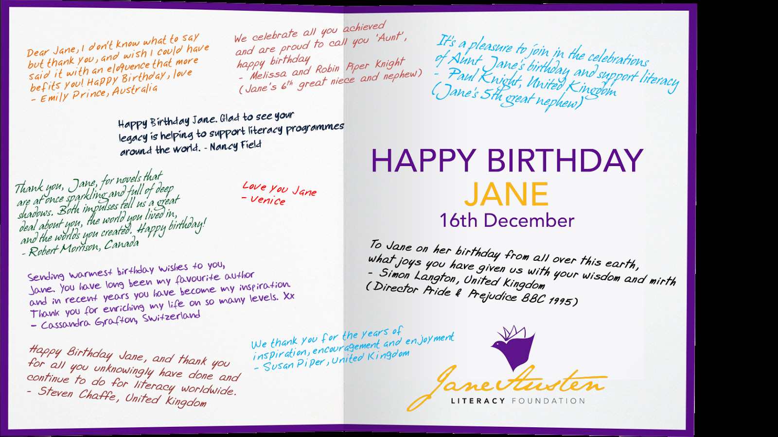 How To Write A Birthday Card
 Jane Odiwe Jane Austen Sequels Happy Birthday Jane Austen