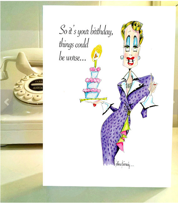 Humorous Birthday Cards
 Funny Birthday Card women humor cards birthday cards for