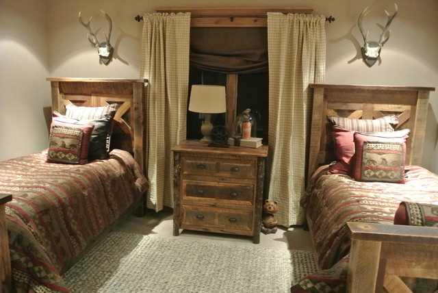 Hunting Bedroom Decor
 Luxe Hunting Lodge Rustic Bedroom Other by The