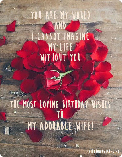 Husband Birthday Quotes From Wife
 50 Romantic Happy Birthday Wishes For Wife From Husband