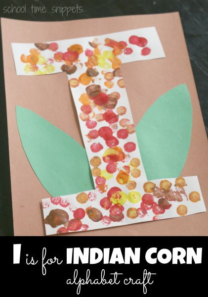 I Crafts For Preschoolers
 Letter I Indian Corn Craft