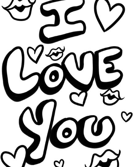 I Love You Coloring Pages Printable
 I Love You Coloring Pages For Teenagers Printable Part 1