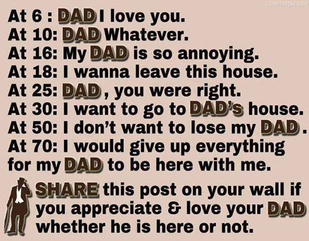 I Love You Dad Quotes From Daughter
 Make sure you call your dad on Sunday or keep him in your