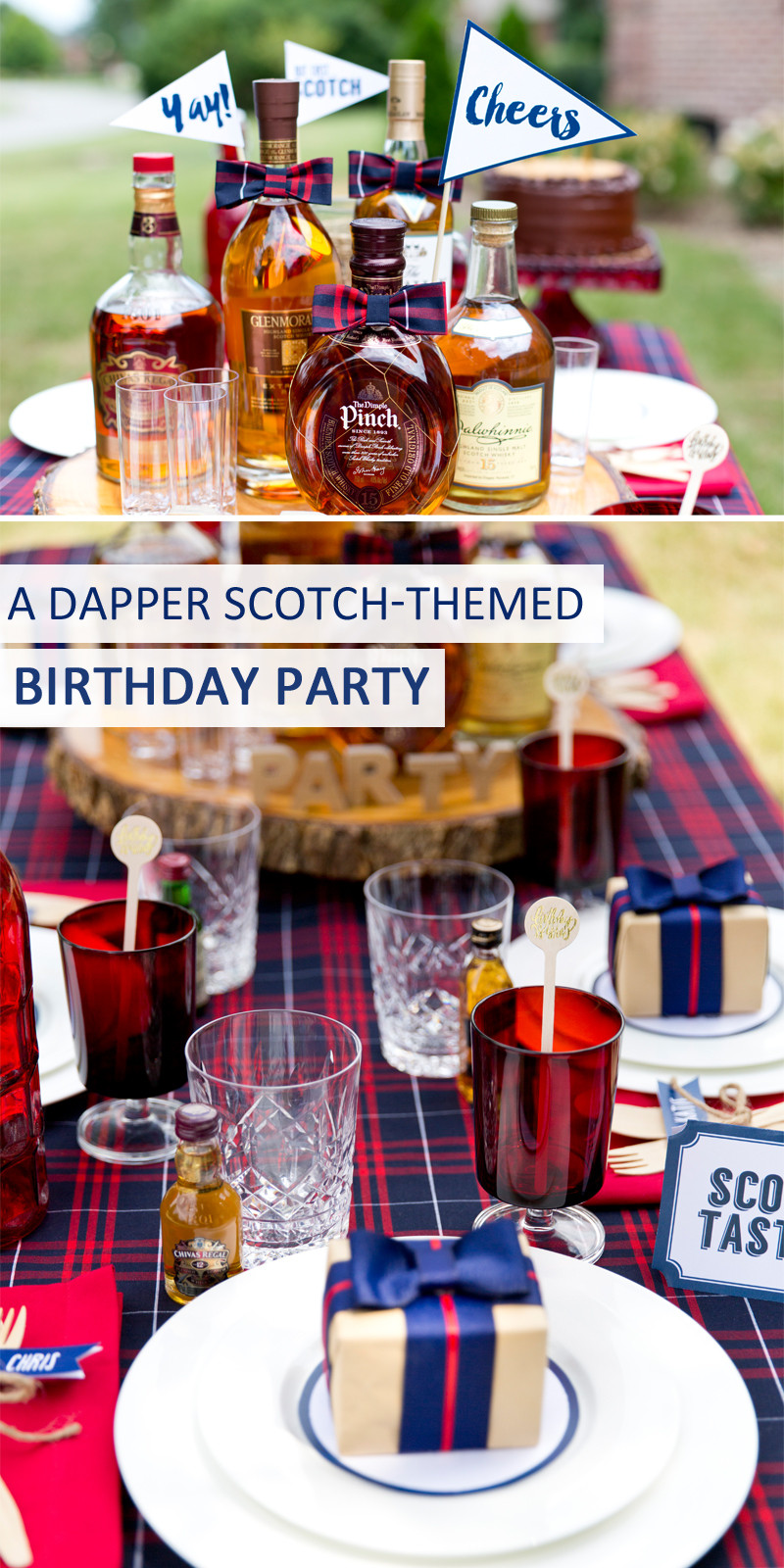 Ideas Birthday Party
 A Dapper Scotch Themed Birthday Party