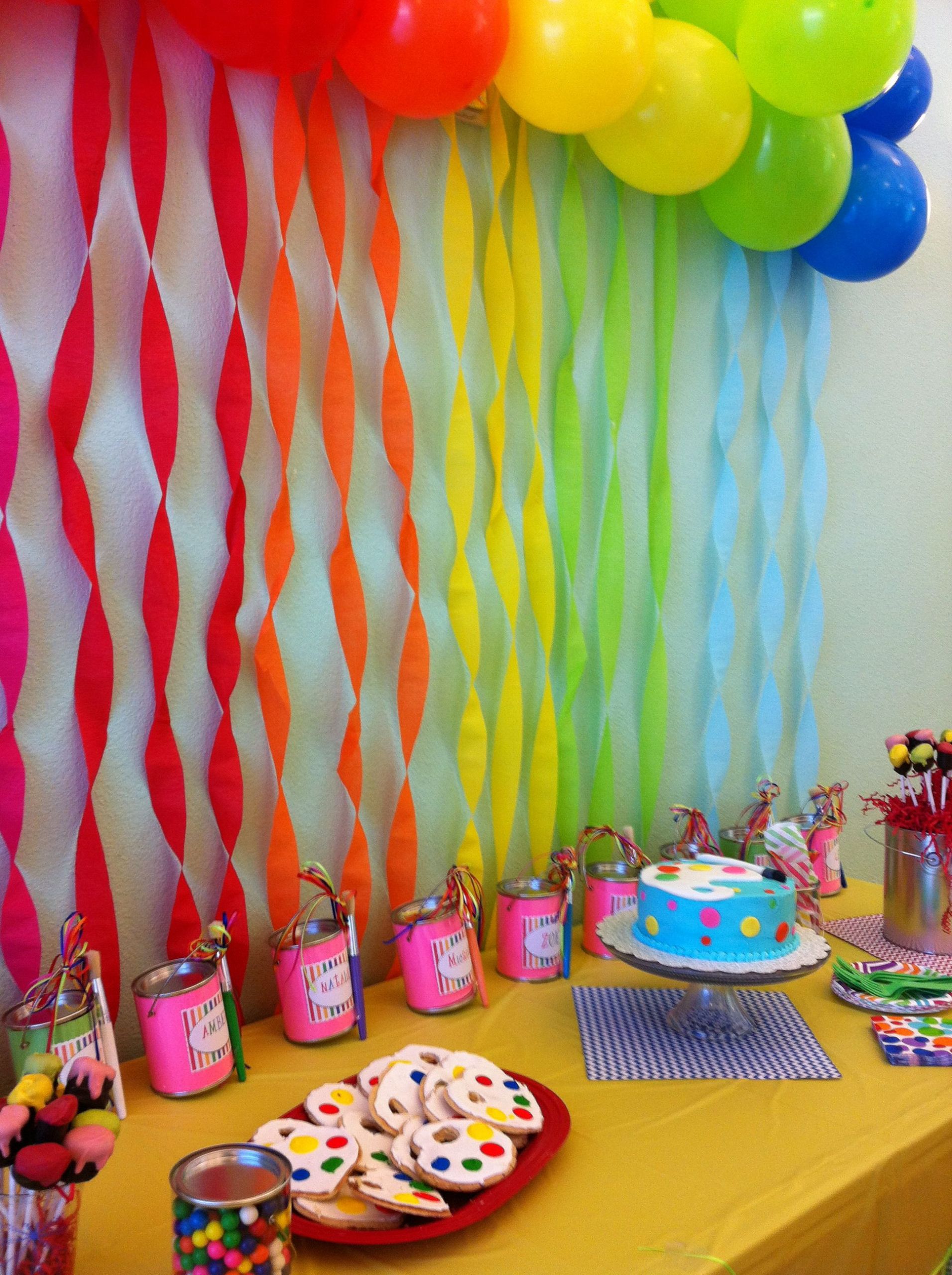 Ideas For 7 Year Old Birthday Party
 8 year old girl birthday art party in 2019