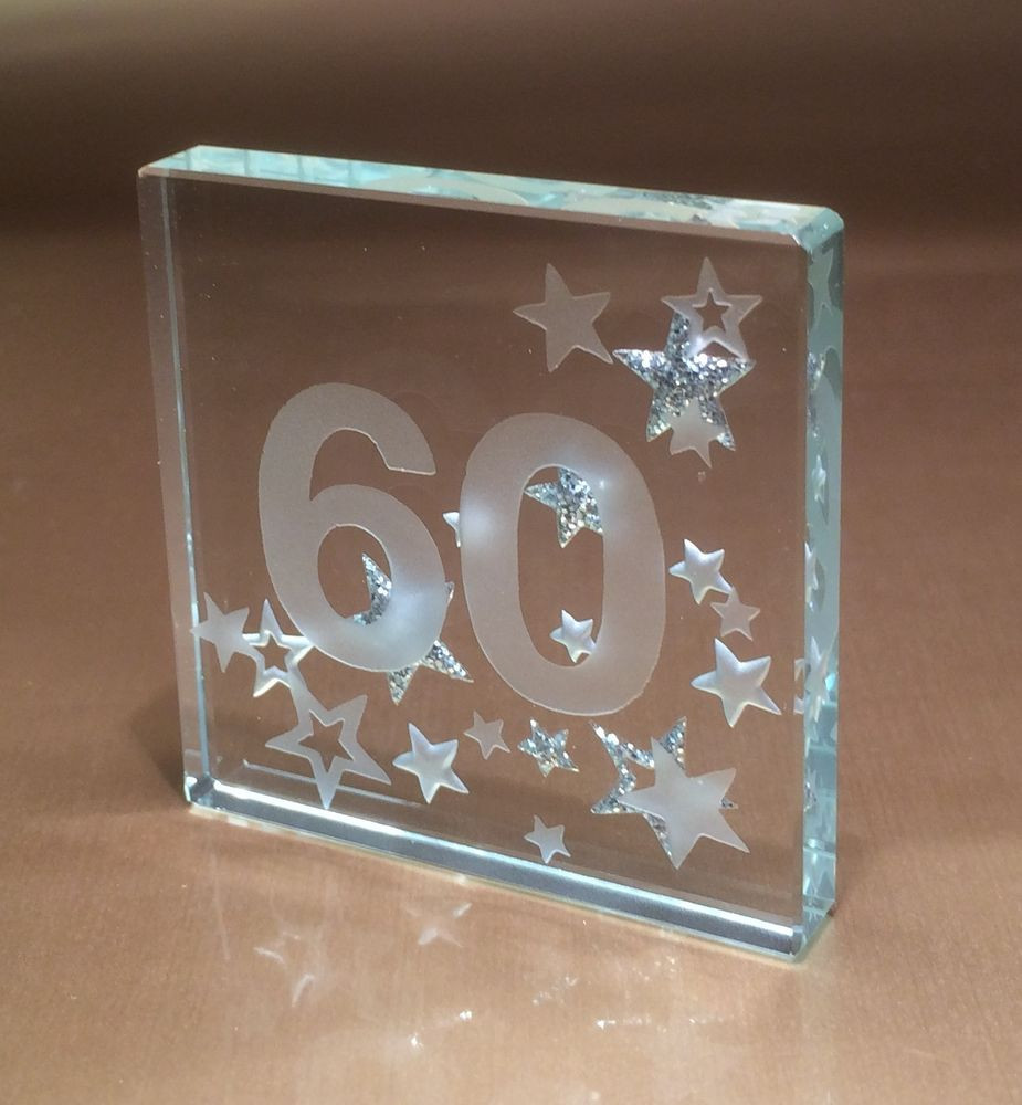 Ideas For A 60Th Birthday Gift
 60th Birthday Gift Ideas Spaceform Glass Token Sixty Gifts
