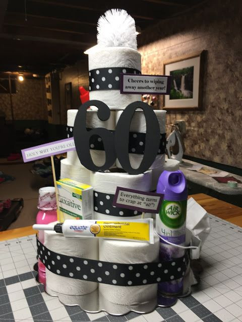 Ideas For A 60Th Birthday Gift
 Toilet Paper Cake Gag Gift Happy 60th