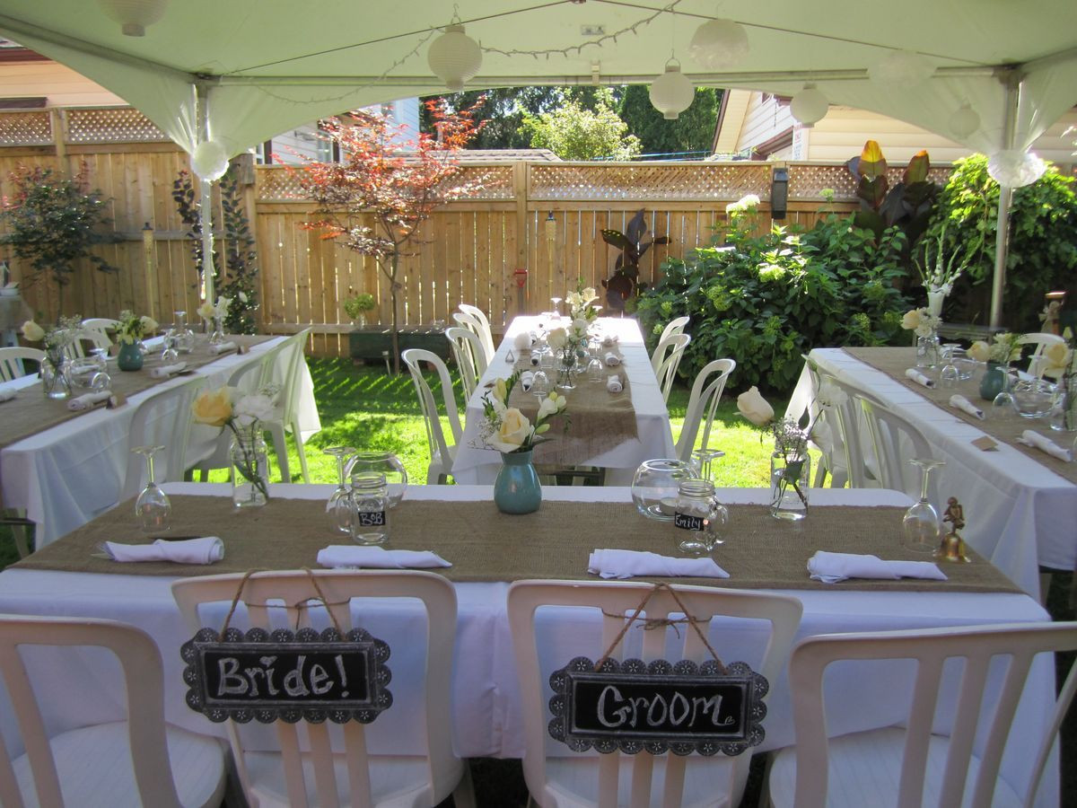 Ideas For A Backyard Engagement Party
 small backyard wedding best photos backyard wedding