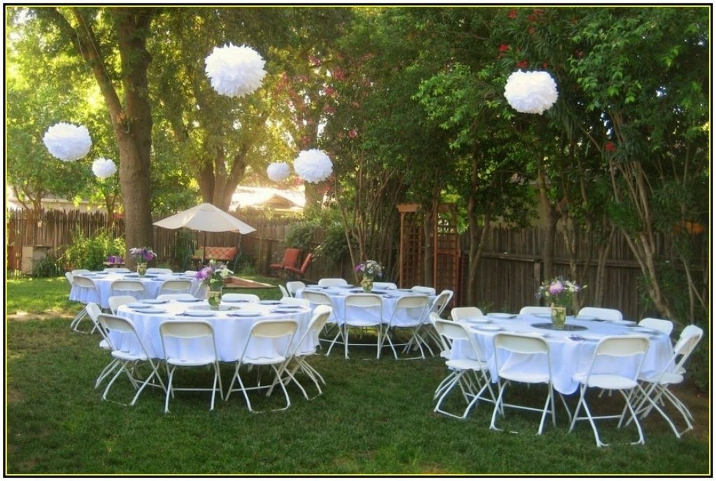 Ideas For A Backyard Engagement Party
 cheap backyard wedding decoration ideas retrosonik cheap