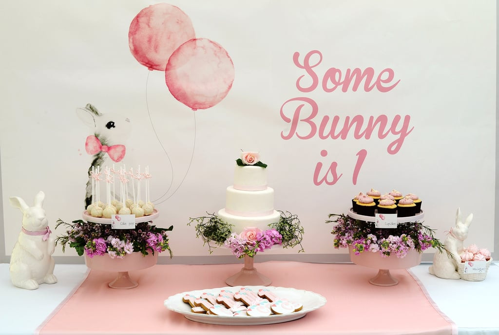 Ideas For A First Birthday Party
 Bunny Backdrop
