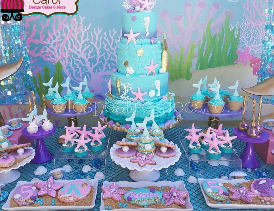 Ideas For A Mermaid Birthday Party
 Mermaids Birthday "Kristen Mermaid Party" in 2019