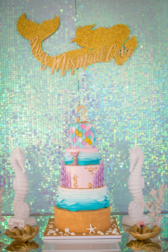Ideas For A Mermaid Birthday Party
 Kara s Party Ideas Mermaid Cove Birthday Party