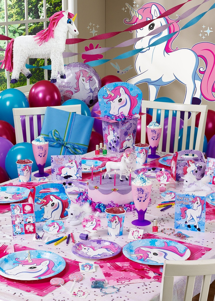 Ideas For A Unicorn Child'S Birthday Party
 248 best images about Rainbow Unicorn party ideas on