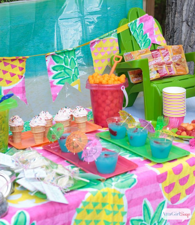 Ideas For Backyard Girls Birthday Pool Party
 Backyard Beach Party Ideas