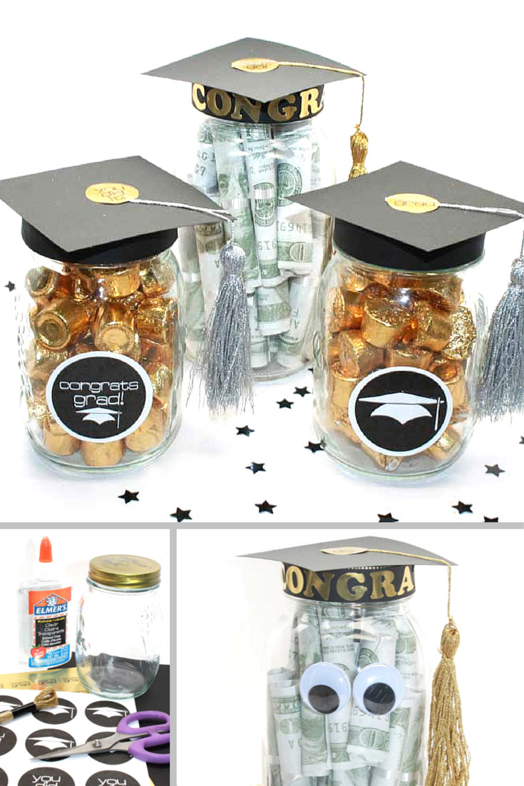 Ideas For College Graduation Party Favors
 DIY Graduation Mason Jar Party Gifts Favors Free