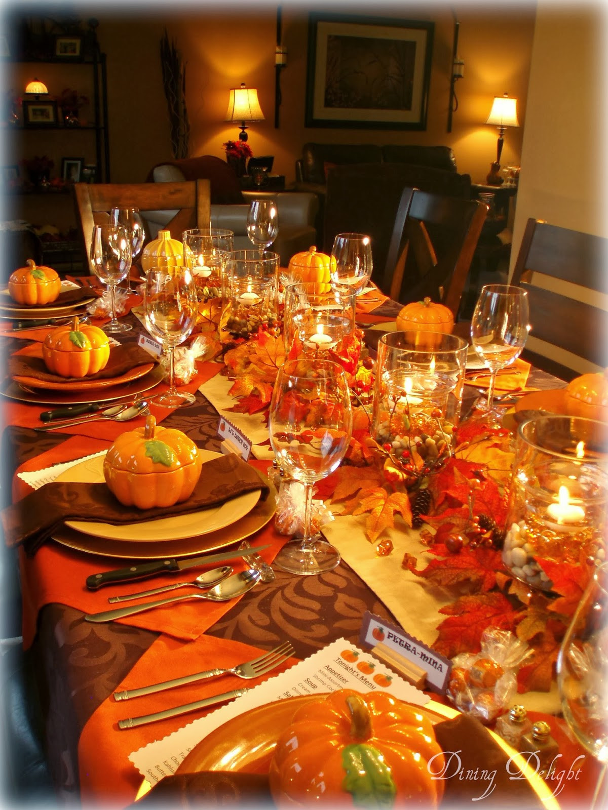 Ideas For Dinner Party
 Dining Delight Fall Dinner Party for Ten