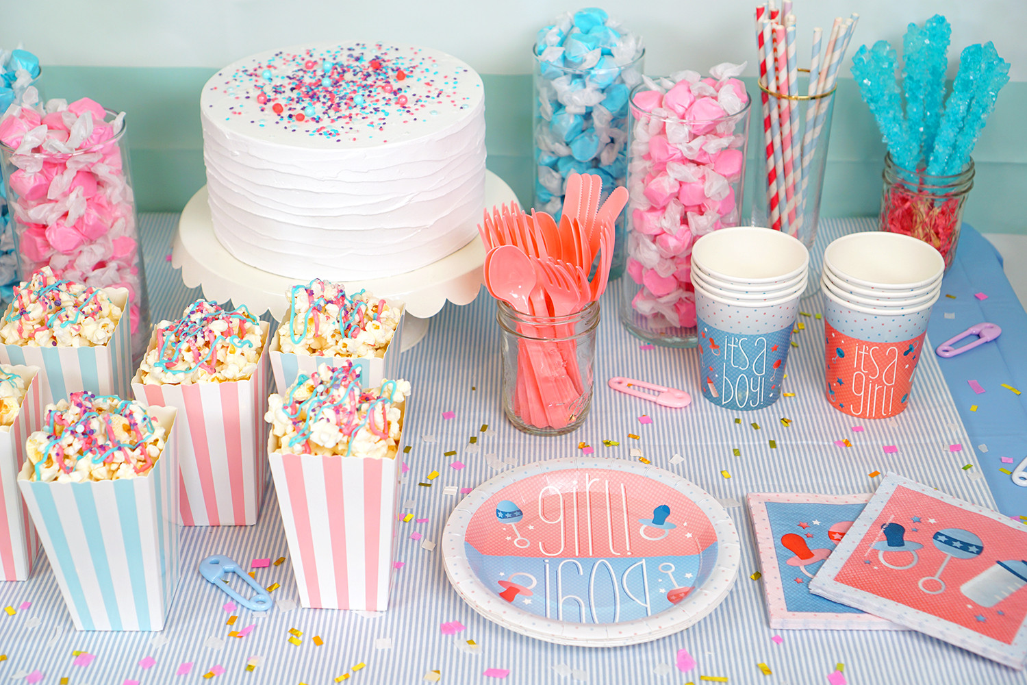 Ideas For Gender Reveal Party
 Gender Reveal Party Ideas Happiness is Homemade