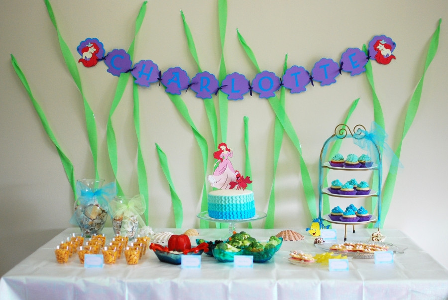 Ideas For Little Mermaid Birthday Party
 Appetizer for a Crafty Mind Little Mermaid Birthday Party