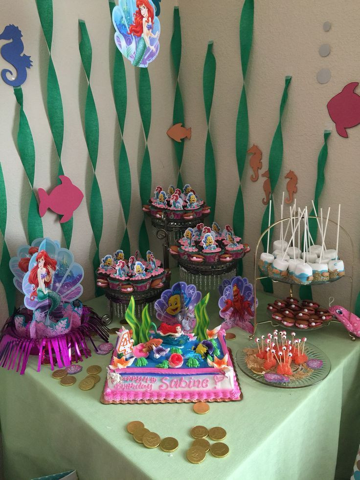 Ideas For Little Mermaid Birthday Party
 Little mermaid theme kids birthday party in 2019