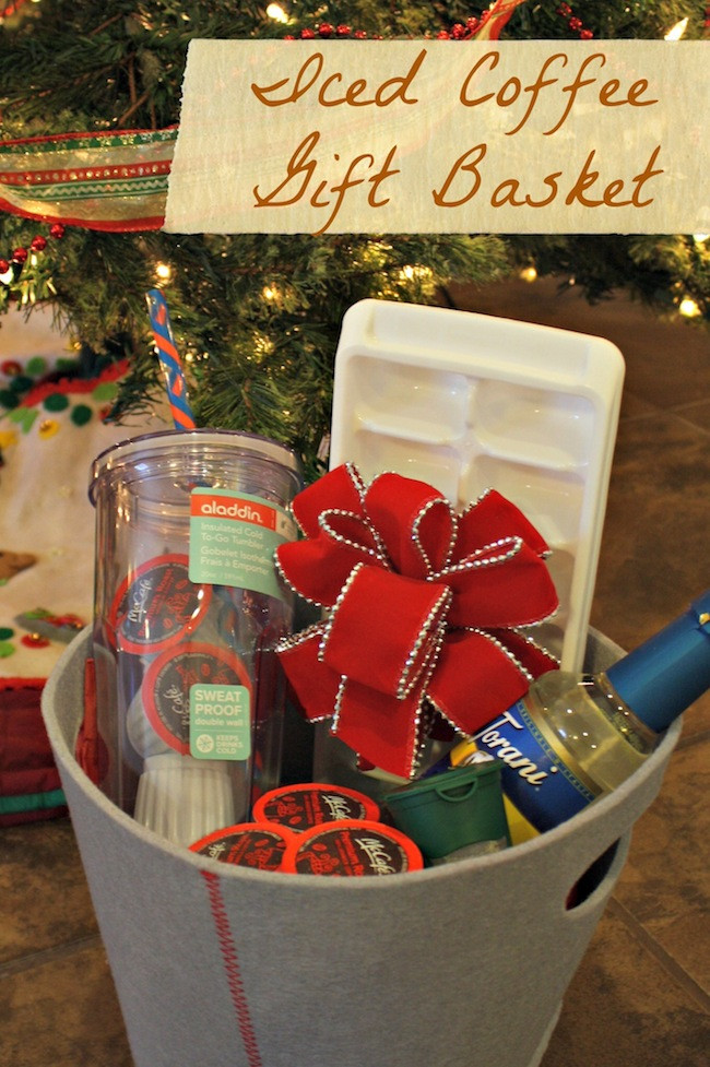 Ideas For Making A Coffee Gift Basket
 Iced Coffee Gift Basket Ideas