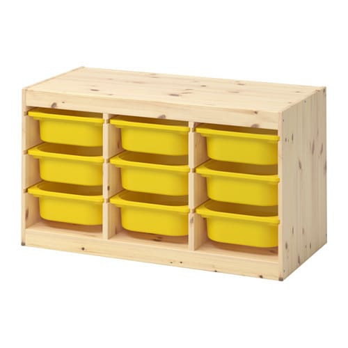 Ikea Kids Storage
 TROFAST Storage bination with boxes light white