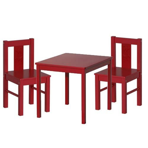 Ikea Kids Table
 Ikea Kritter Children s Table and 2 Chairs Red