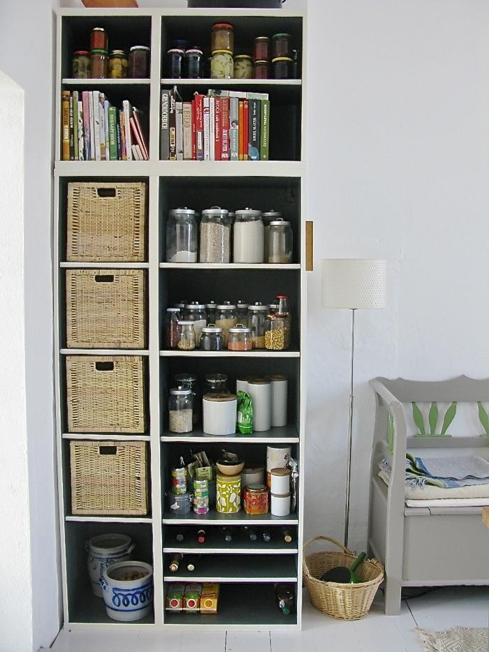 Ikea Kitchen Storage
 DIY Dramatic Kitchen Shelves on a Dime Remodelista