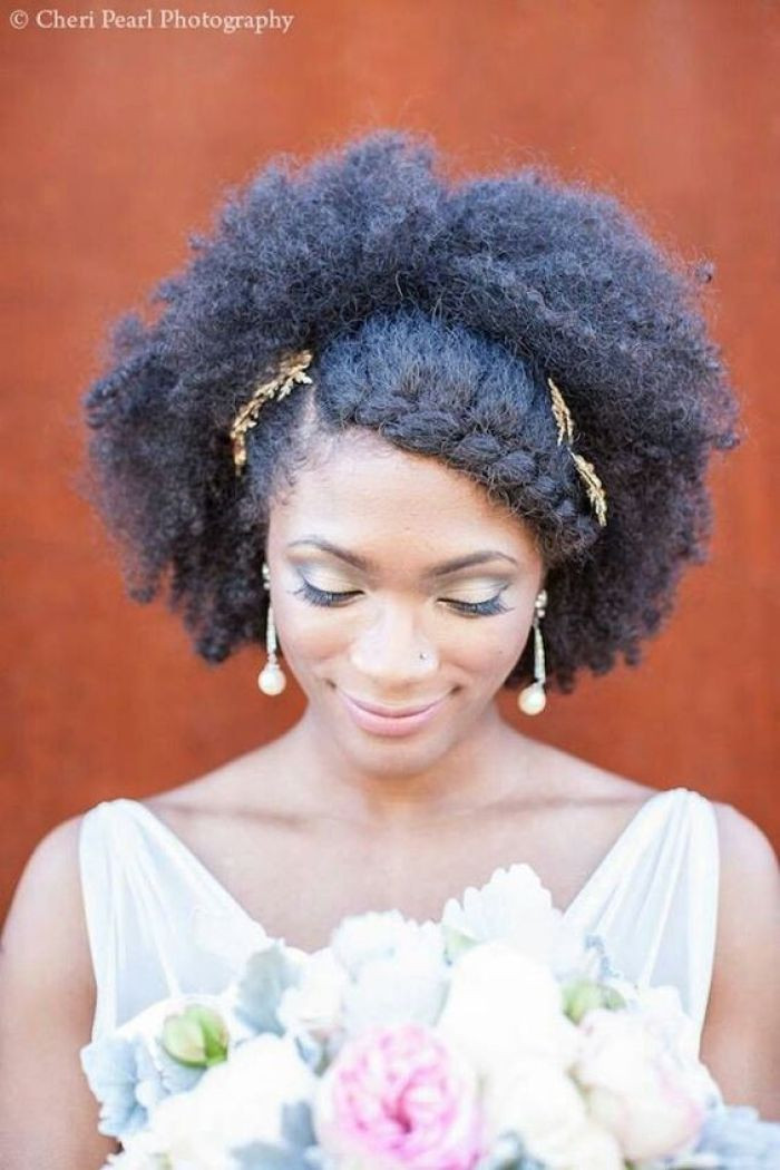 Image Of Natural Hairstyles
 Slay Your Wedding Look with these Natural Hair Bridal