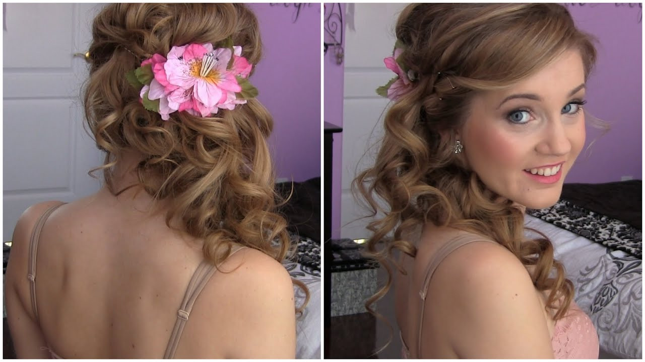 Images Of Prom Hairstyles
 Side Swept Cascading Curls Easy DIY Prom HAIR TUTORIAL