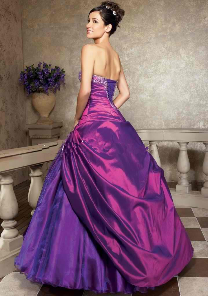 Images Of Wedding Gowns
 Nothing but Beauty Colorful wedding dresses PURPLE